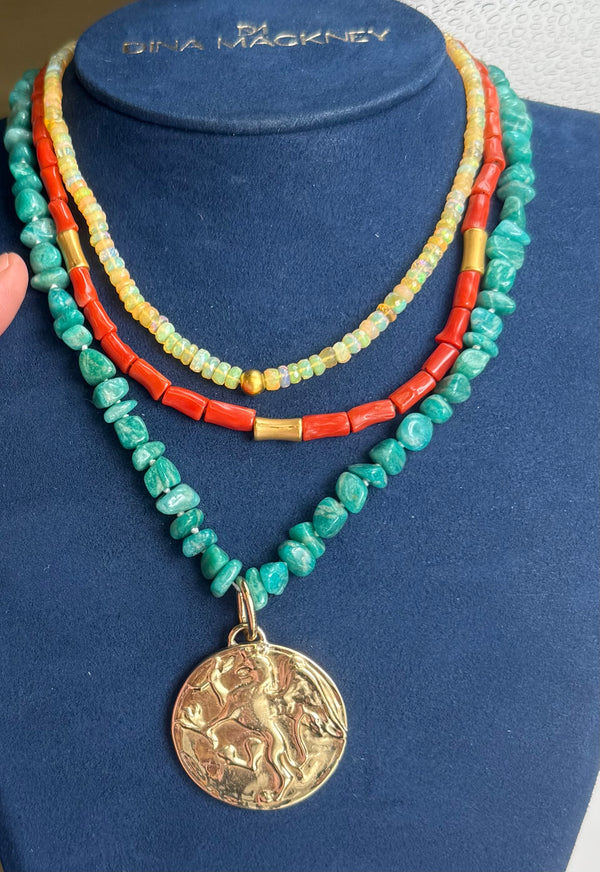 Amazonite Griffin Necklace