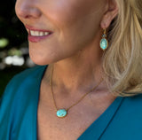Turquoise Apatite Midi Earring