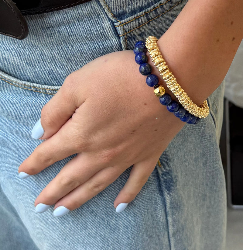 Gold Bead Stretch Bracelet