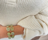 Prehnite Double Row Bracelet