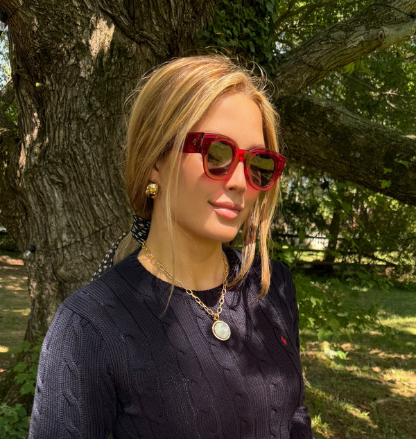 Mother of Pearl Hashtag Necklace