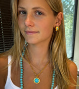 Fine Turquoise Hashtag Necklace