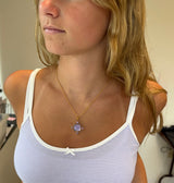 Petite Amethyst Doublet Necklace