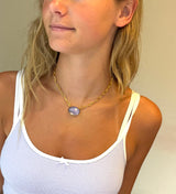 Amethyst Doublet Choker Necklace