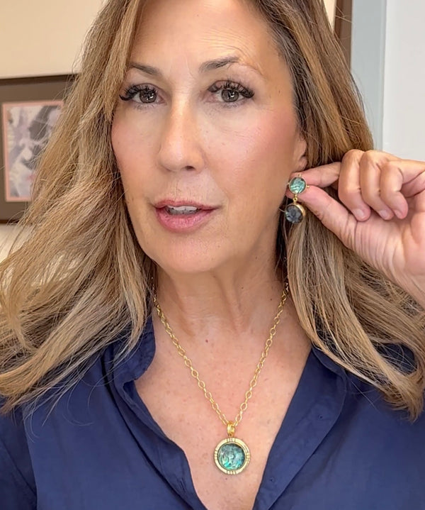 Abalone Doublet Earring