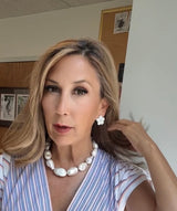 Floral Pearl Stud Earring