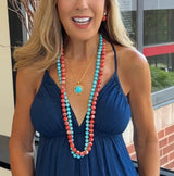 Fine Turquoise Hashtag Necklace