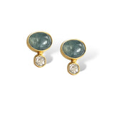 Aquamarine Topaz Mini Studs