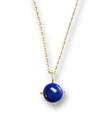 Lapis Charm Necklace