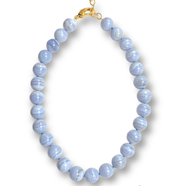 Blue Lace Agate Necklace