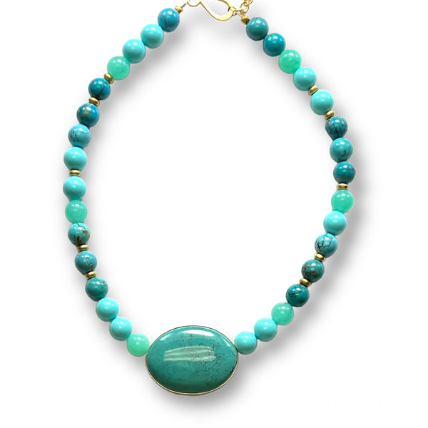 Turquoise Maxi Collar Necklace