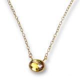 Mini Gemstone Choker Necklace, 4 gemstones