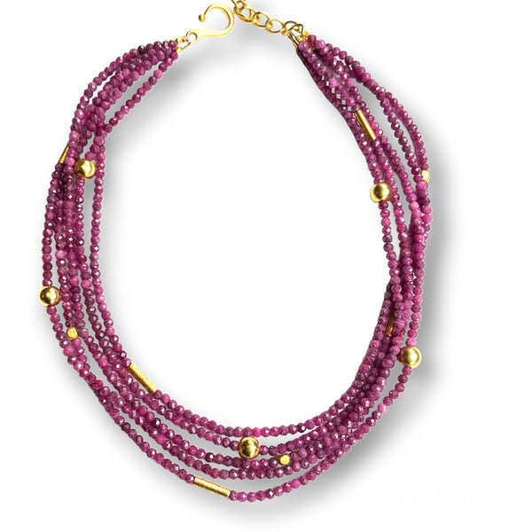 Sapphire, Ruby Necklace
