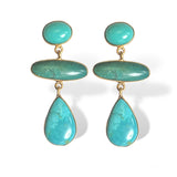 Triple Turquoise Earring