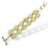 Prehnite Double Row Bracelet