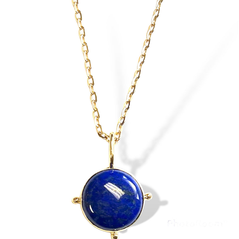 Lapis Charm Necklace