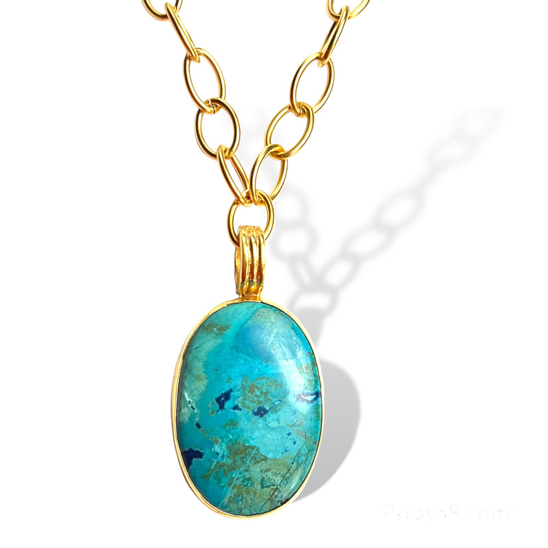 Chrysocolla Large Necklace