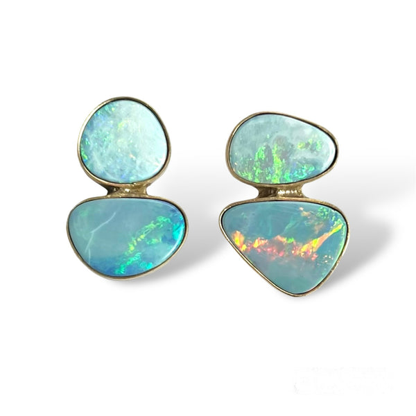 Double Opal Stud