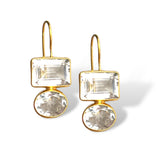 Double Topaz Midi Earring