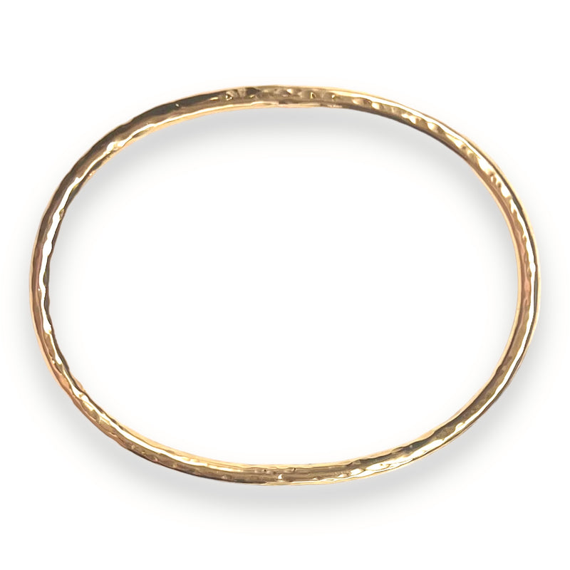 Hammered Bangle Bracelet, 2 finishes