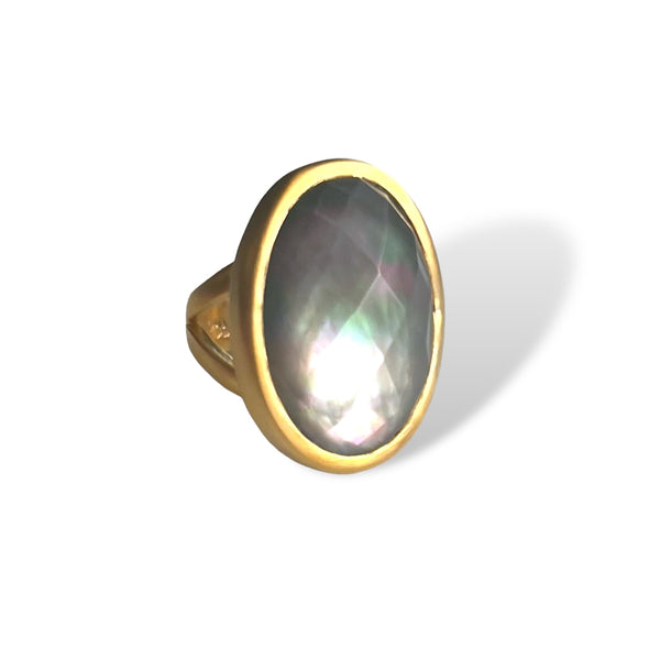 Pearl Doublet Cabochon Ring