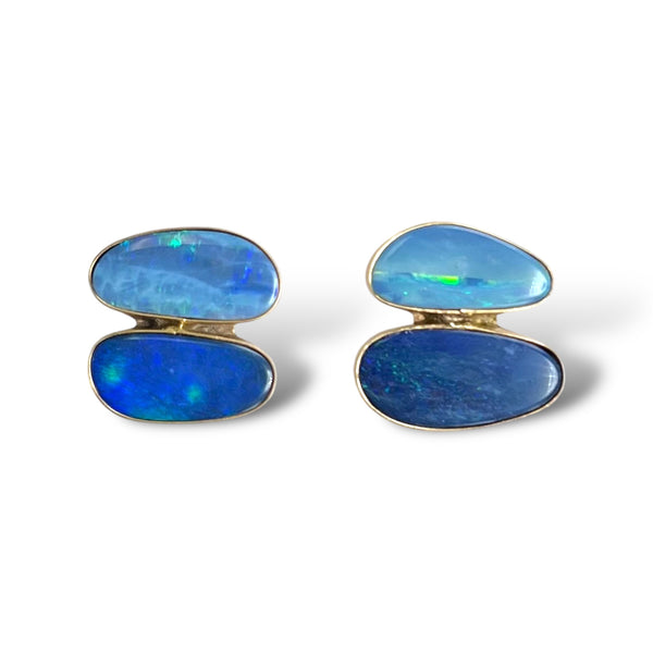 Double Opal Stud