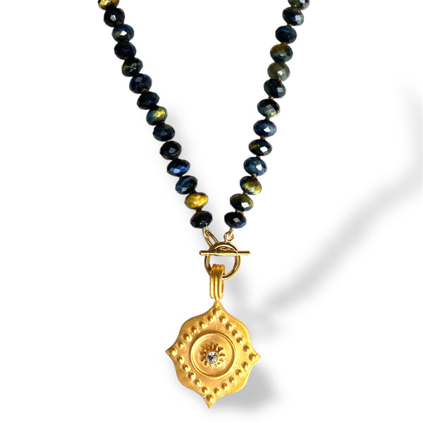 Midnight Lotus Necklace