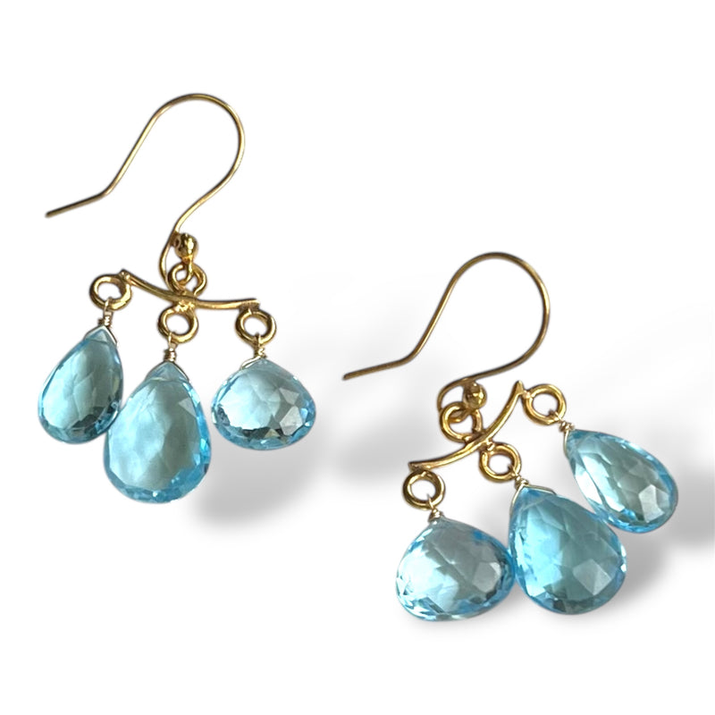 Gemstone Teardrop Earring, 4 gemstone options