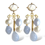 Chandelier Miro Earrings, 3 gemstones options