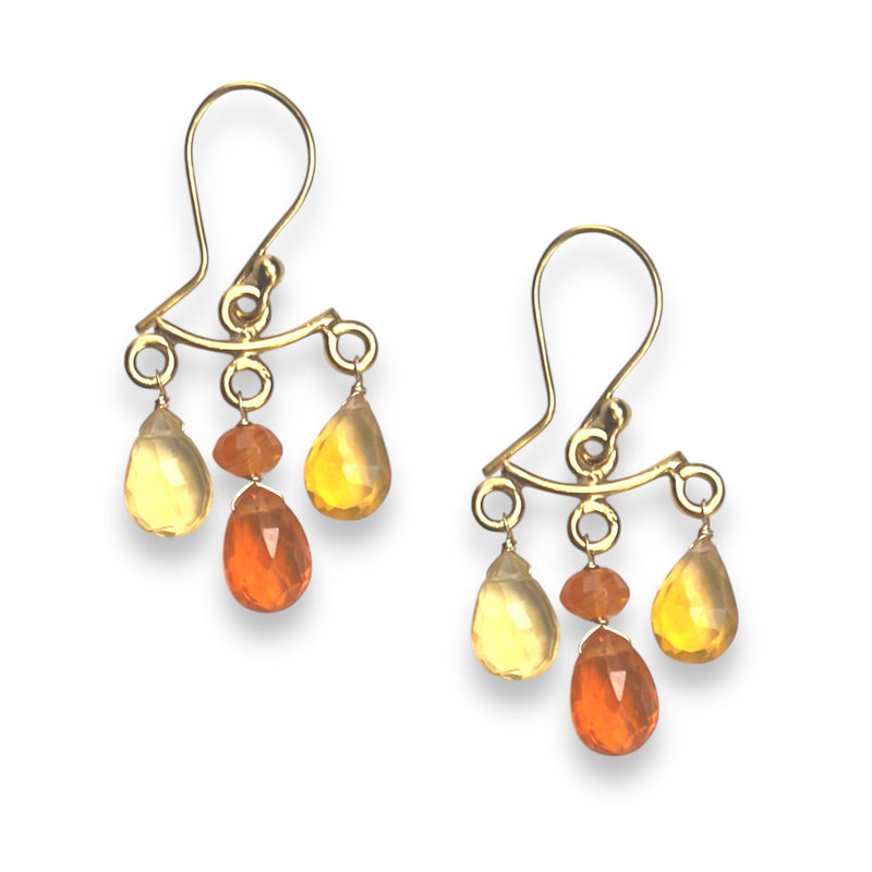 Gemstone Teardrop Earring, 4 gemstone options