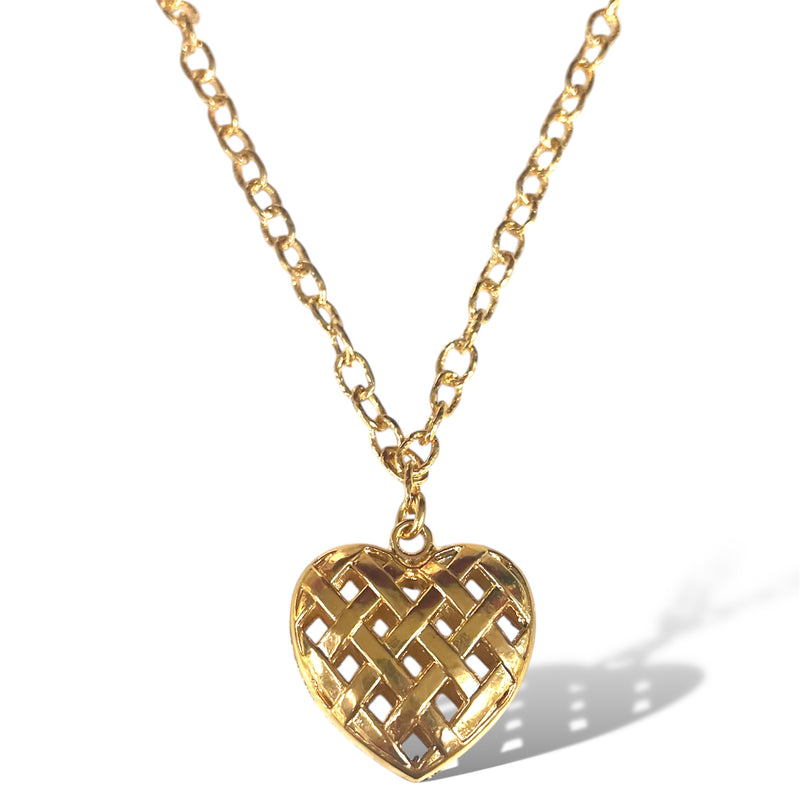 Woven Heart 18” Necklace