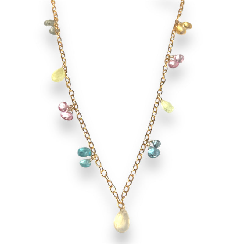 Petite Gemstone Brio Necklace, 2 options