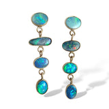 Free Form Opal Linear Earring, 2 sizes