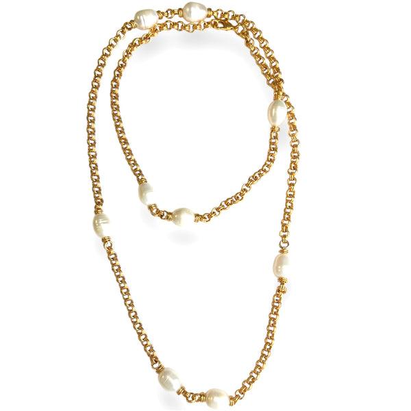 Pearl Rolo Necklace