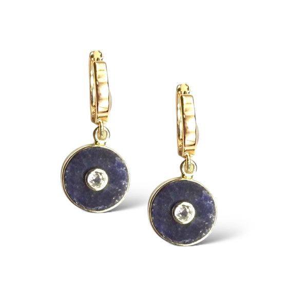 Gem in Gem Earring, 3 gemstone options