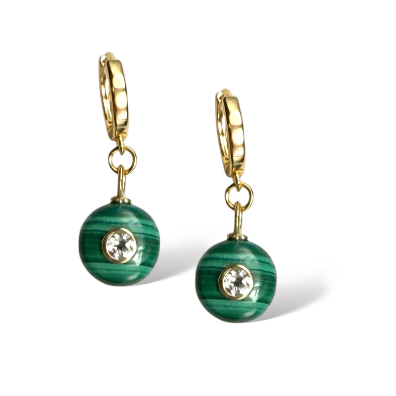 Gem in Gem Earring, 3 gemstone options
