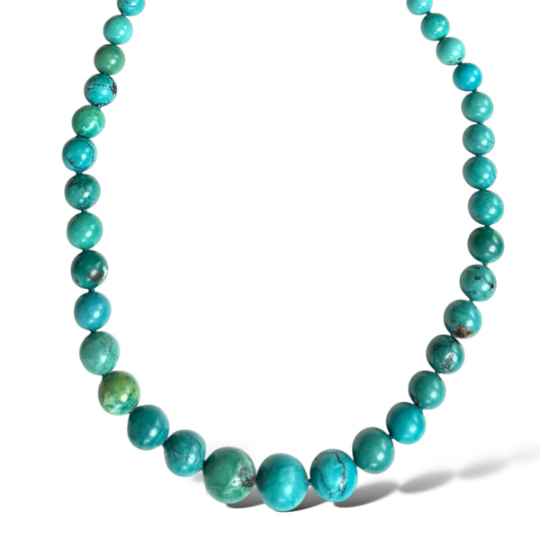 Graduated Natural Turquoise Necklace
