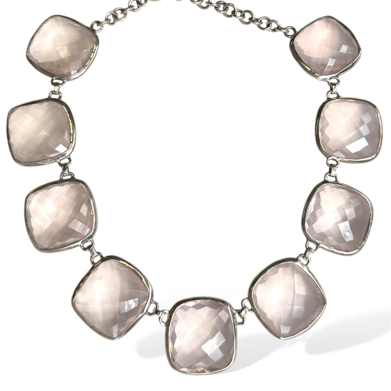 Rose Quartz Collar Necklace