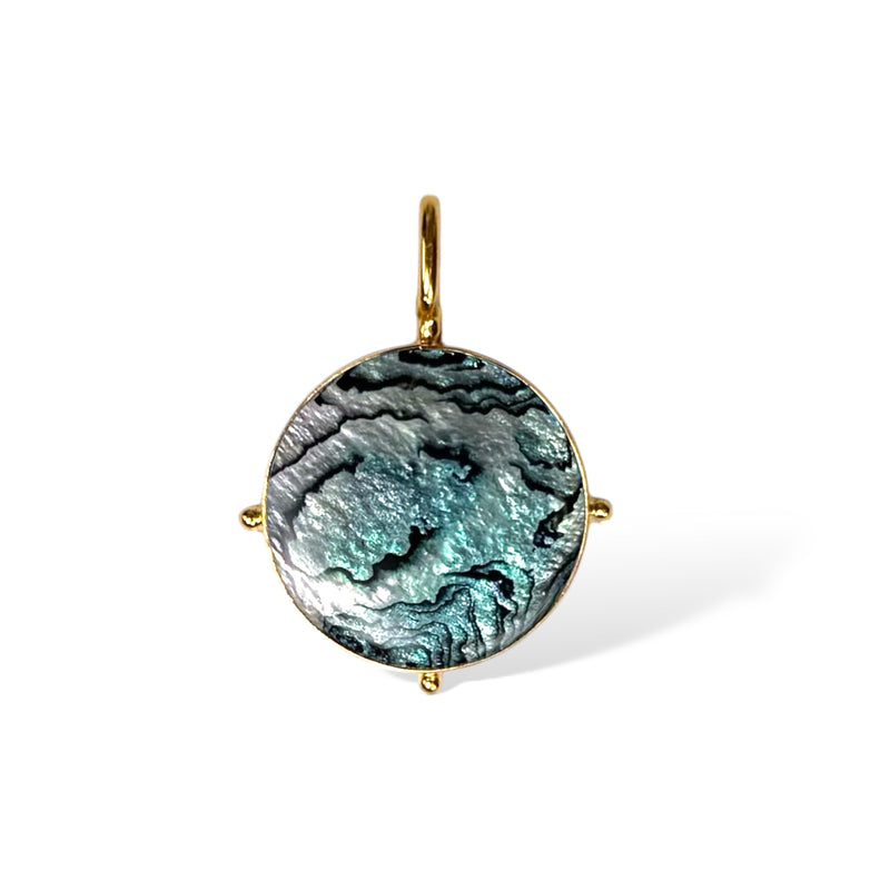 Blue Abalone Charm