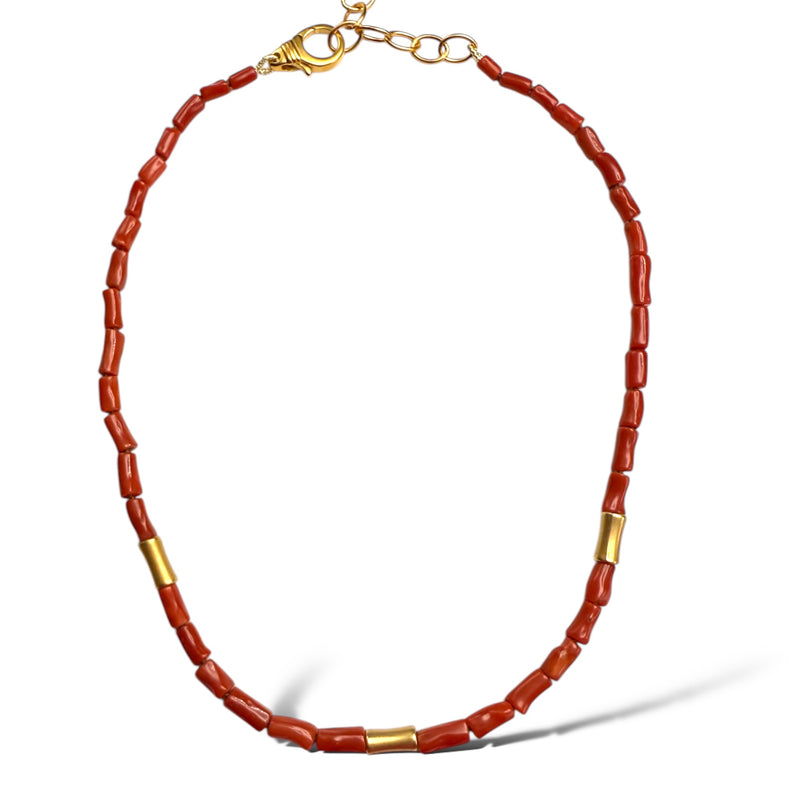Mediterranean Coral Necklace