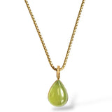 Prehnite Cabochon Necklace