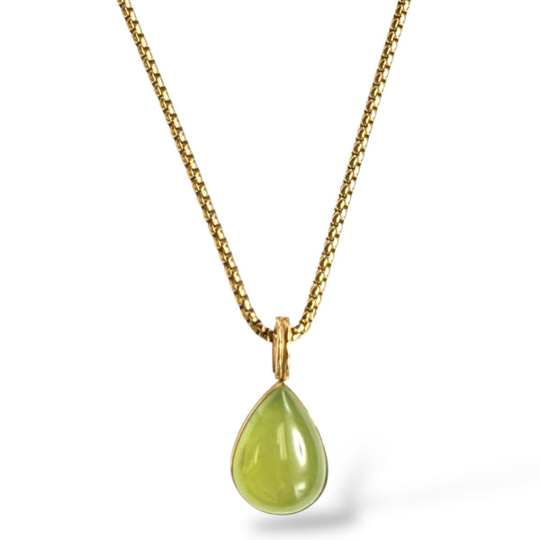 Prehnite Cabochon Necklace