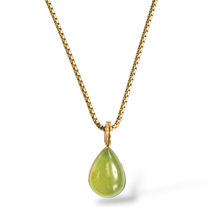 Prehnite Cabochon Necklace