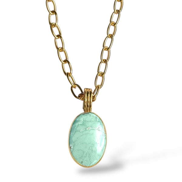 Variscite Necklace, enhancer