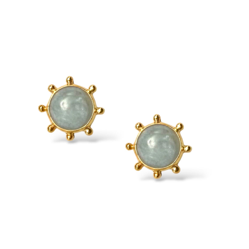 Aquamarine Stud Earrings