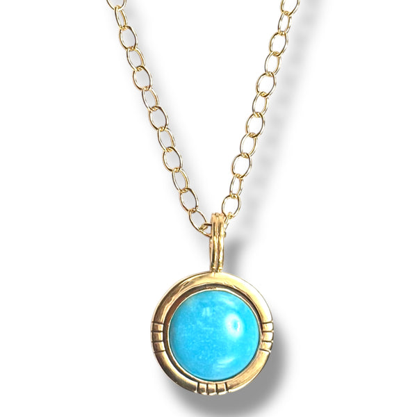 Fine Turquoise Hashtag Necklace