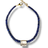 Lapis Lazuli Quartz Centerpiece Necklace