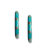Enamel Hoop Earrings, 3 options