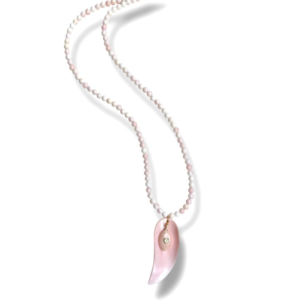 Conchella Leaf Long Necklace