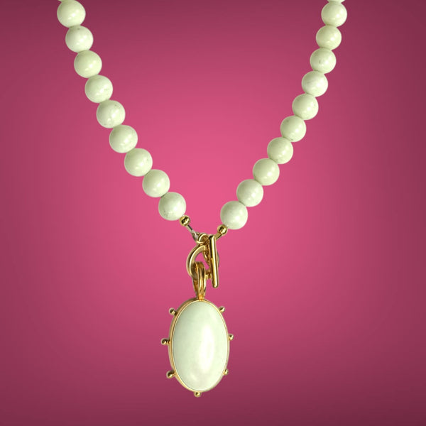 Lemon Chrysoprase Necklace, 2 options